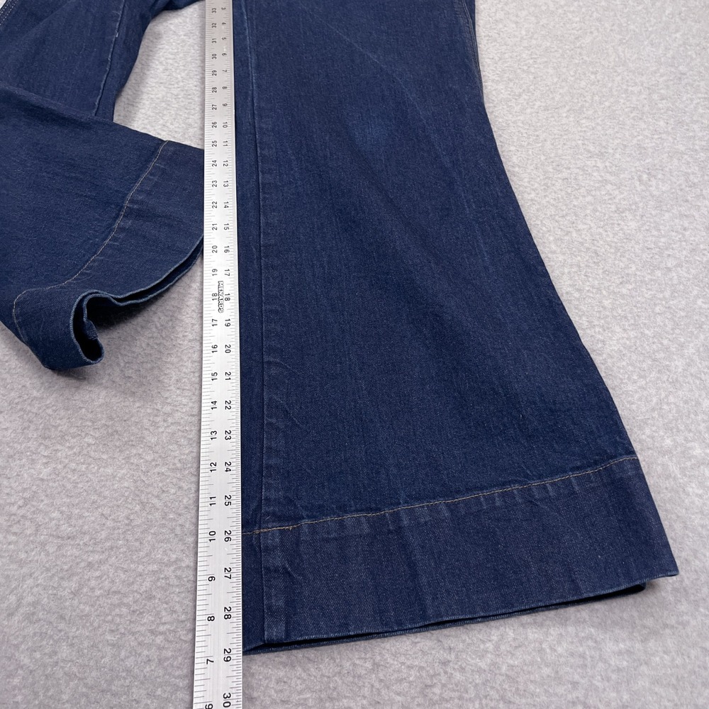J.Crew Sailor Button Wide Leg Trouser Jeans Womens 27P (30x29) Dark Blue Denim - Picture 5 of 13